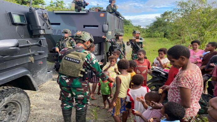 marinir habema peduli obati warga dekai yahukimo papua