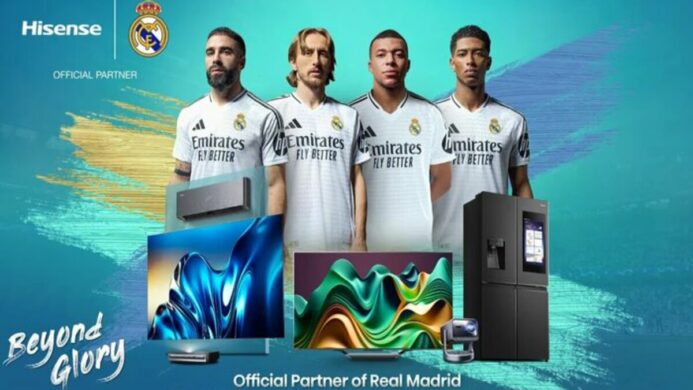 Ilustrasi Hisense Official Partner of Real Madrid