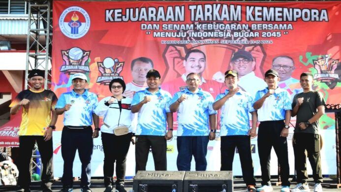 Pembukaan Kejuaraan Tarkam Kemenpora RI Kabupaten Banyumas pada Jum'at 13 September 2024 di GOR Purwokerto