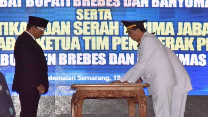 Iwannudin Iskandar dilantik sebagai Pj Bupati Banyumas oleh Pj Gubernur Jateng Nana Sudjana pada Kamis 19 September 2024