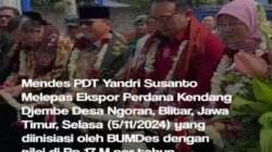 BUMDes Ngoran, Blitar Ekspor Ke China Kendang Jimbe Tembus Rp 17 M. Ini Pesan Mendes PDT Yandri Susanto