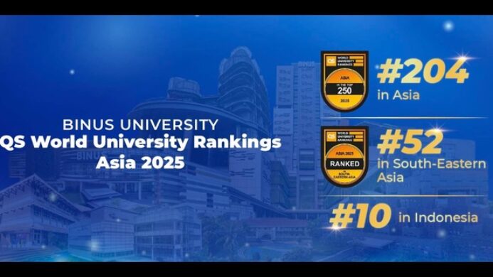 BINUS UNIVERSITY Naik 20 Peringkat Se Asia dalam Pemeringkatan QS World University Rankings Asia