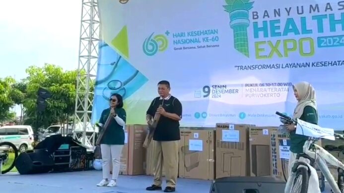 Dinas Kesehatan menggelar Banyumas Health Expo 2024 di Menara Pandang Teratai Purwokerto pada Senin 9 Desember 2024