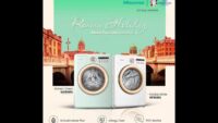 Hisense Menghadirkan Mesin Cuci Front Load Bergaya Retro: Roman Holiday Series