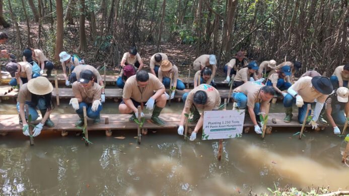 Program CSR PT Panin Asset Management Tanam Mangrove di PIK