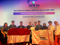 Mahasiswa School of Computer Science BINUS UNIVERSITY Raih Merit Award dalam Ajang APICTA 2024