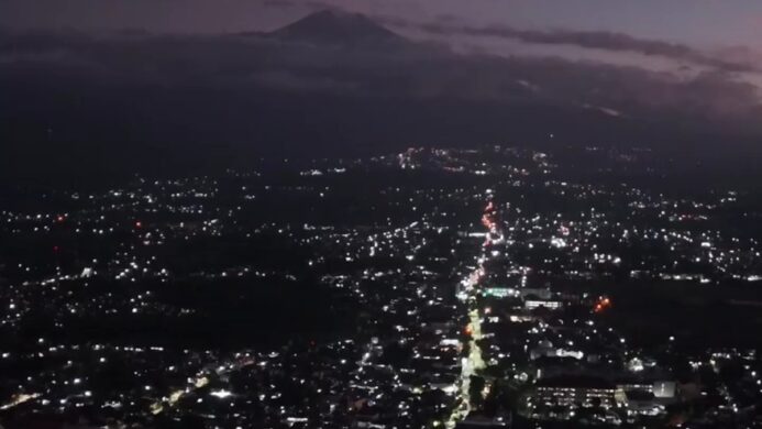 Foto udara Kota Purwokerto saat malam hari Dok Istimewa