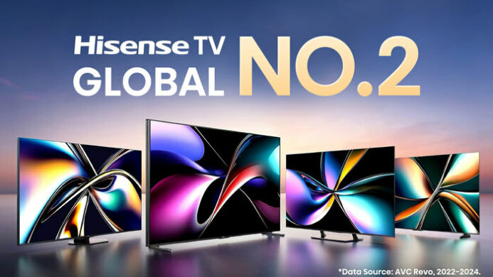 Hisense Pertahankan Posisi ke-2 dalam Pengiriman TV Global Selama Tiga Tahun Berturut-turut