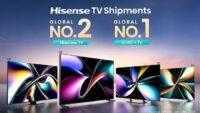 Hisense TV Pertahankan Peringkat No.2 Global pada Tahun 2024 dan Pimpin Pasar TV 100 Inci di Seluruh Dunia