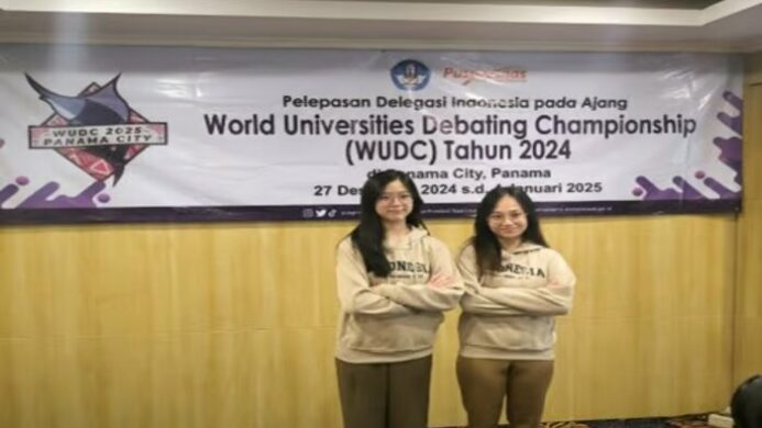 Dokumentasi Jennifer & Rachel Raih Penghargaan WUDC 2025, BINUS Media & Publishing