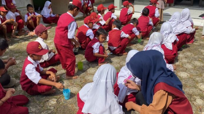 Mahasiswa KKN Gelar Program Penyuluhan Kesehatan Gigi dan Mulut Serta Cuci Tangan Yang Benar di Sekolah Dasar Negeri Pesahangan 02