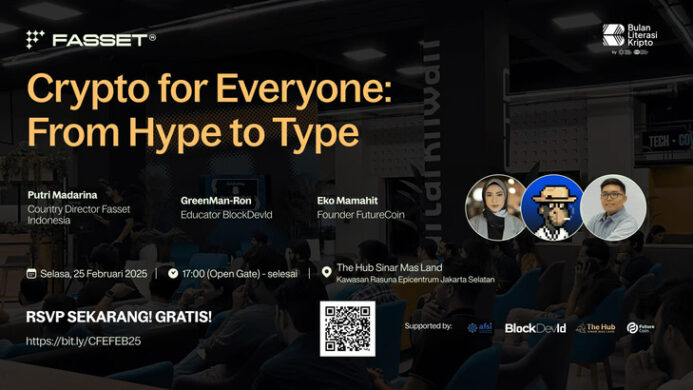 Banner Diskusi Panel Crypto for Everyone From Hype to Type