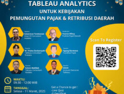 Visidata, Tableau Partner Indonesia, Gelar Seminar: Optimalisasi Pemungutan Pajak; Retribusi Daerah dengan Tableau Analytics