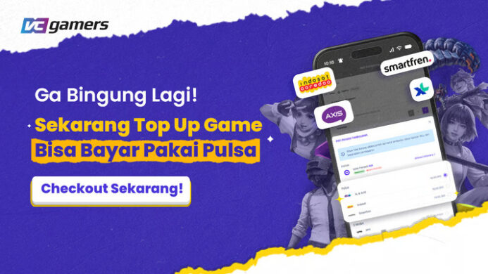 Banner Top Up Game Pakai Pulsa Kini Hadir di VCGamers