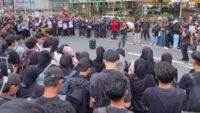 Aliansi Serikat Mahasiswa Demo Tolak RUU TNI di Purwokerto