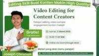 MAXY Academy Dorong Kreator Konten Kuasai Editing Video Lewat Workshop Interaktif Gratis