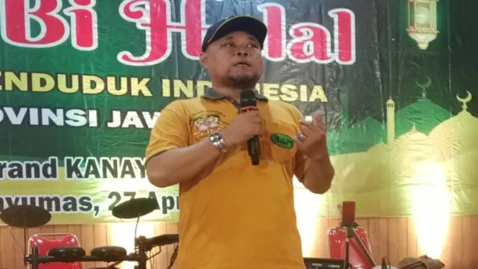 Abdul Manan (JZ11HAM) saat memberikan sambutan penutupan rakorda dan silaturahmi pada Minggu 27 April 2025 (Foto istimewa)