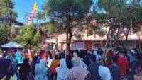 Ribuan Buruh Senam Bersama di Banyumas