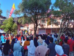 Ribuan Buruh Senam Bersama di Banyumas