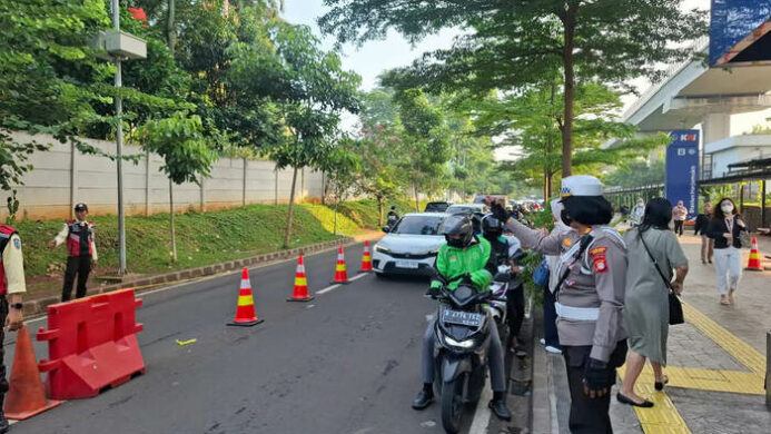 KAI Gandeng Kepolisian guna Atasi Kemacetan di Kawasan Stasiun Harjamukti