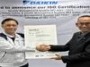 PT Daikin Industries Indonesia Resmi Kantongi Sertifikat ISO 9001:2015, ISO 45001:2018, dan ISO 14001:2015 dari PT TUV Rheinland Indonesia
