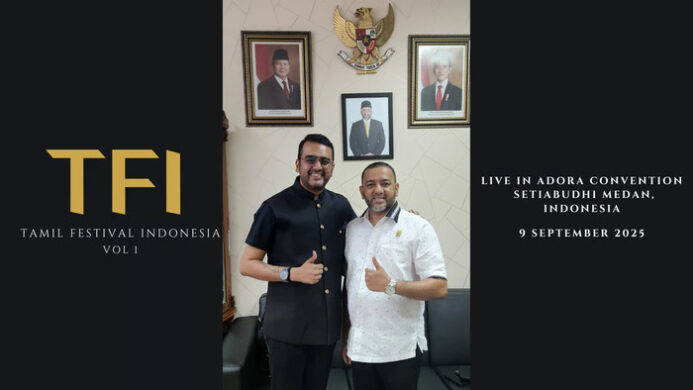 Rommy Van Boy Menjadi (Anggota DPRD Kota Medan) sebagai Penasehat Tamil Festival Indonesia 2025
