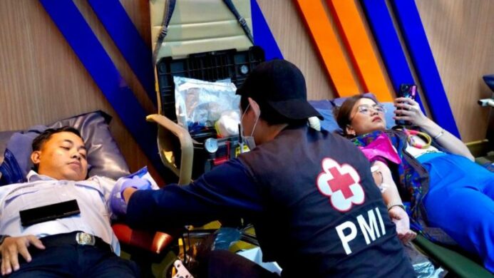 Wujudkan Kepedulian Sosial Puluhan Pegawai KAI Properti Ikut Donor Darah