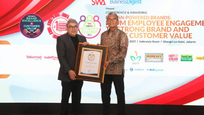 PT Perkebunan Nusantara I (PTPN I) mendapatkan penghargaan Indonesia Best Employee Engagement 2025