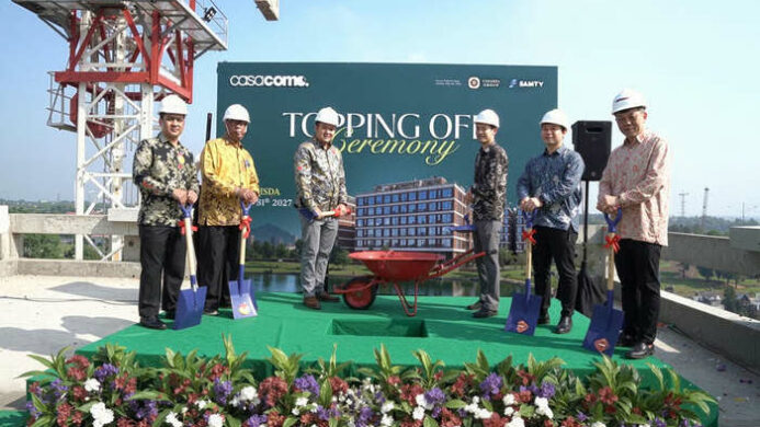 Siap Pasarkan Hunian Milenial, Casacomo Capai Topping Off dan Buka Marketing Gallery