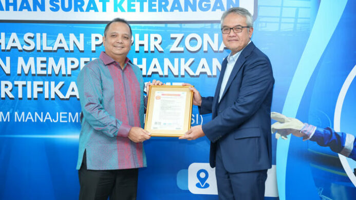 PT Pertamina Hulu Rokan (PHR) Zona Rokan meraih Sertifikasi Sistem Manajemen Terintegrasi dari PT SUCOFINDO (PERSERO)
