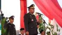 Kapolresta Cilacap Jadi Inspektur Upacara Penurunan Bendera Merah Putih di HUT ke-80