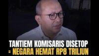Dunia Usaha Apresiasi Langkah Rosan Roeslani Pangkas Tantiem Komisaris BUMN