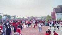 Masyarakat Banyumas Antusias Ikuti Jalan Sehat Semangat Merah Putih