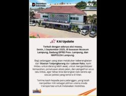 Antisipasi Aksi Massa, KAI Divre IV Tanjungkarang Imbau Penumpang Datang Lebih Awal ke Stasiun