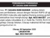 Pengumuman Pembubaran PT. SAGARA BUMI MAKMUR