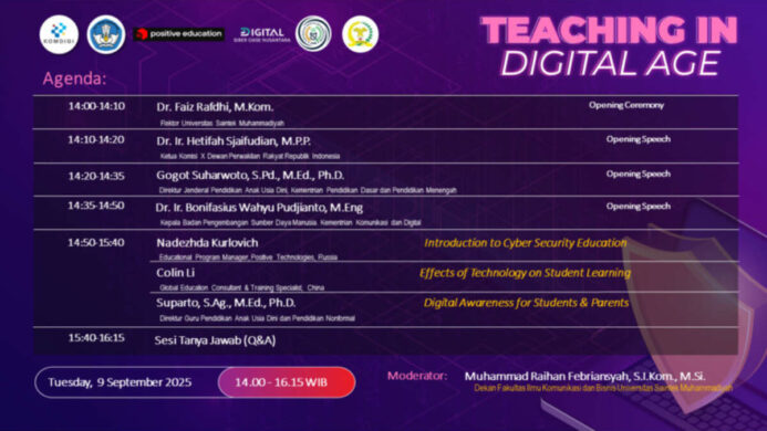 Seminar “Teaching in Digital Age” Sukses Digelar Jalan Menuju Pembelajaran Aman Cerdas dan Inovatif