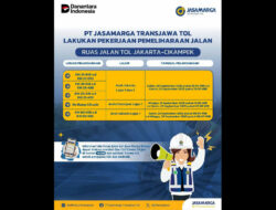 Layanan Tetap Optimal, JTT Lanjutkan Pemeliharaan Jalan di Ruas Tol Jakarta–Cikampek