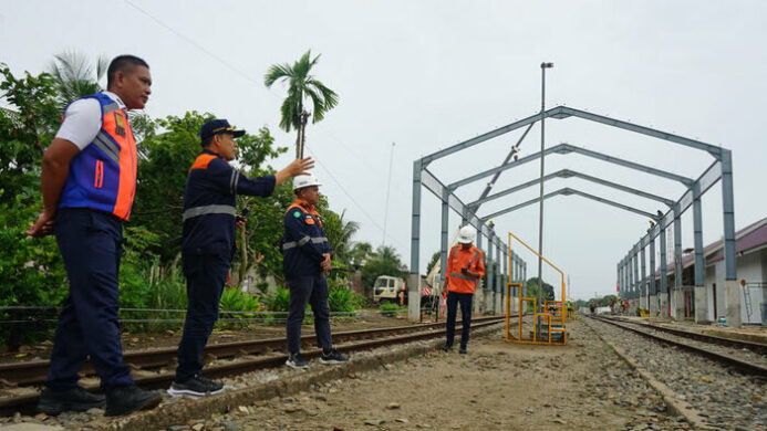 KAI Divre I Sumut Tata dan Perluas Stasiun Lima Puluh
