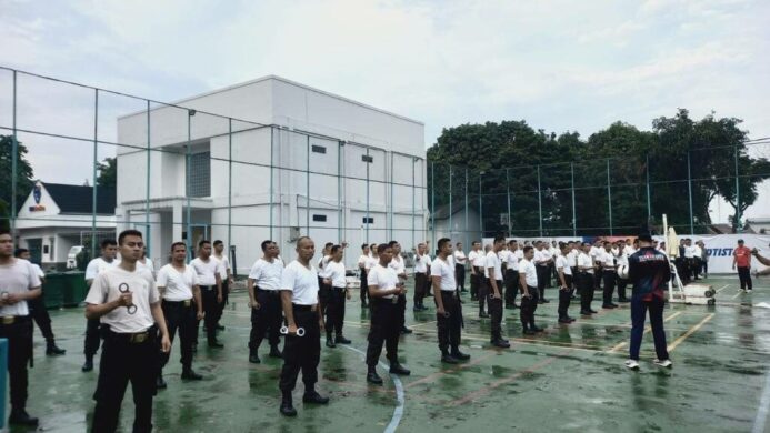 BRI Otista Region 6 Jakarta 1 dan PKSS Adakan Pembinaan Fisik Petugas Keamanan & Pengemudi