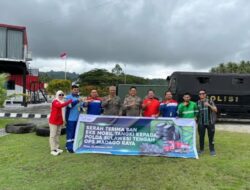 Elnusa Petrofin Lanjutkan Cegah Abrasi dengan Hibah 367 Ban Eks Mobil Tangki ke Polda Sulteng