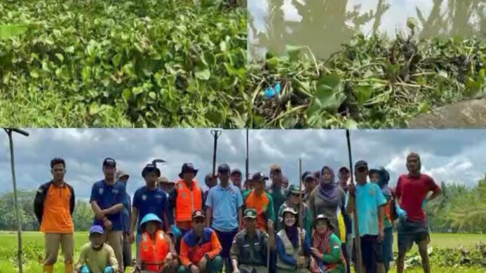 Gabungan Relawan Kecamatan Bantarsari usai melakukan kegiatan bersih bersih apur