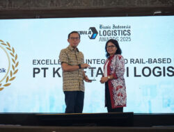 KAI Logistik Raih Penghargaan “Excellence in Integrated Rail-Based Logistics Solutions” di Bisnis Indonesia Logistics Awards (BILA) 2025