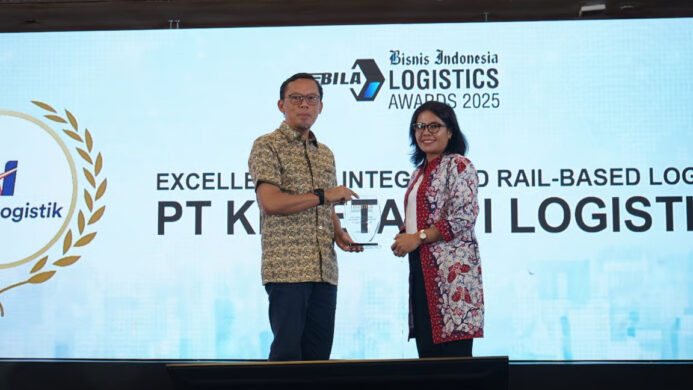 KAI Logistik Raih Penghargaan “Excellence in Integrated Rail Based Logistics Solutions”