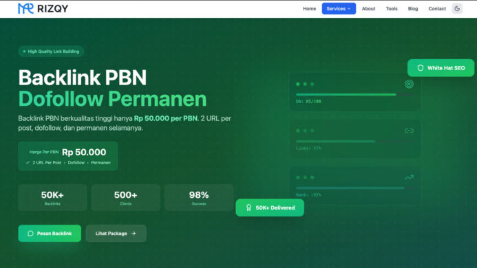 Rizqy id Luncurkan Layanan Backlink PBN Premium