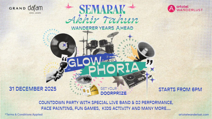 Rangkaian Kemeriahan "Semarak Akhir Tahun" Persembahan Artotel Wanderlust di Grand Dafam Ancol Jakarta