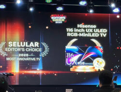 Hisense 116-inch UX ULED RGB-MiniLED TV Raih Penghargaan “Most Innovative TV”