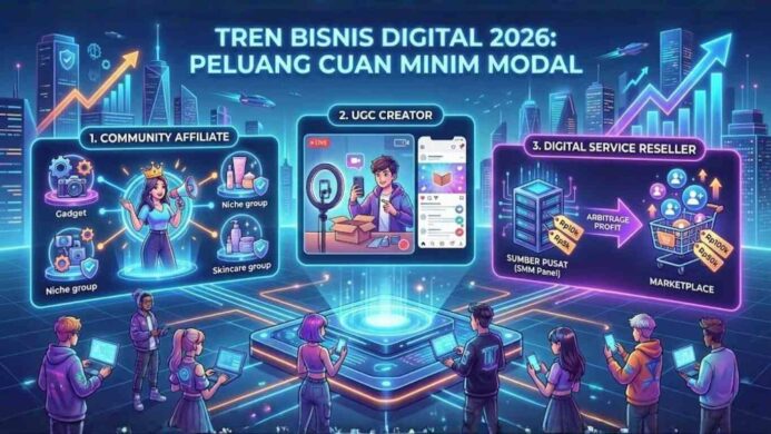Tren Bisnis Digital 2026 3 Peluang 'Cuan' Minim Modal yang Wajib Dilirik Milenial & Gen Z