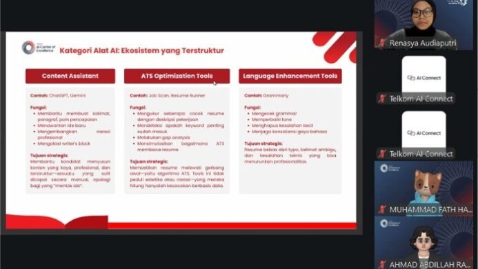 Sesi interaktif bersama pembicara Career Preparation, Akmal Muzakki