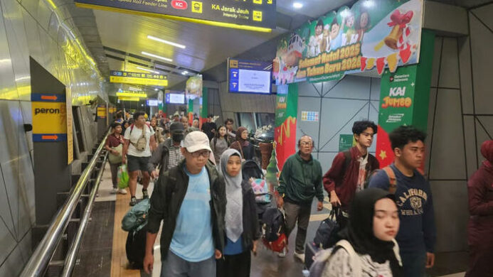 KAI Daop 2 Bandung Catat Tingginya Kedatangan Pelanggan Menggunakan KA pada 7 Hari Menjelang Libur Hari Raya Natal