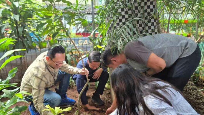 BRI BO Tanah Abang Region 6Jakarta 1 Laksanakan Aksi Sosial Penanaman Pohon di RPTRA Kampung Bali